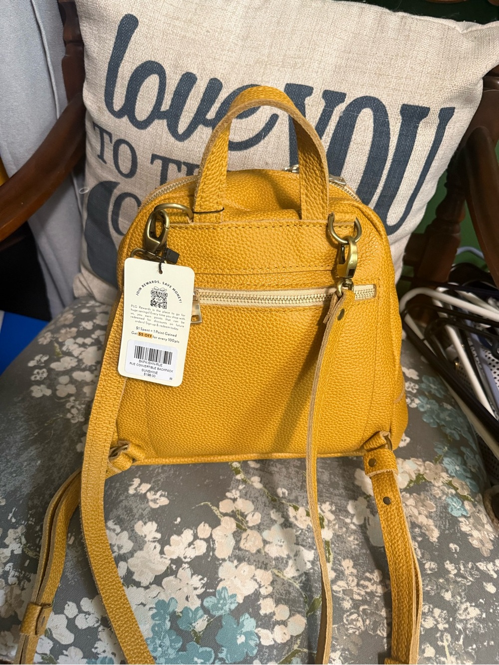 Sunshine Rue Convertible Portland leather Backpack - Picture 2 of 5